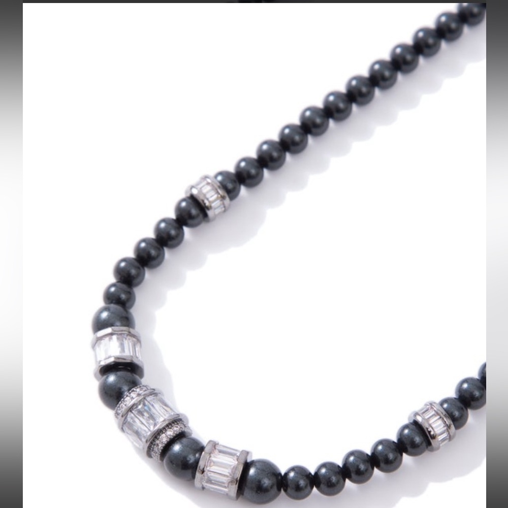 New in Pouch By Alexa Rae “Let You Love Me” Necklace in Metallic Milky Way